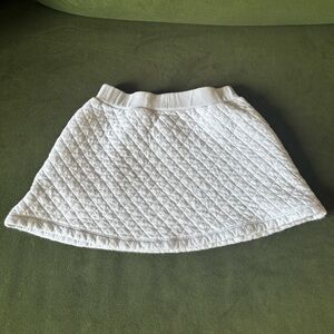 American Girl White Quilted A-Line Skirt